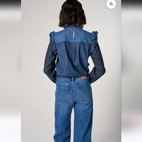 NWT Seventy + Monchy Elodie In Desert Americana Wide Leg Pants Size 32 - Picture 12 of 13